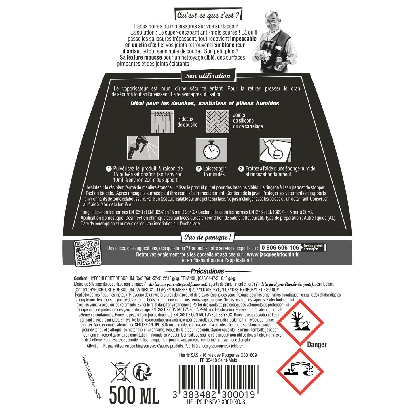 BRIOCHIN Super décapant cuisine ultra efficace 1L