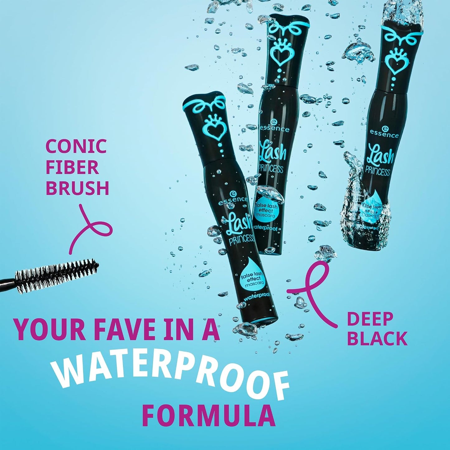 essence Lash PRINCESS false lash effect máscara de pestañas waterproof