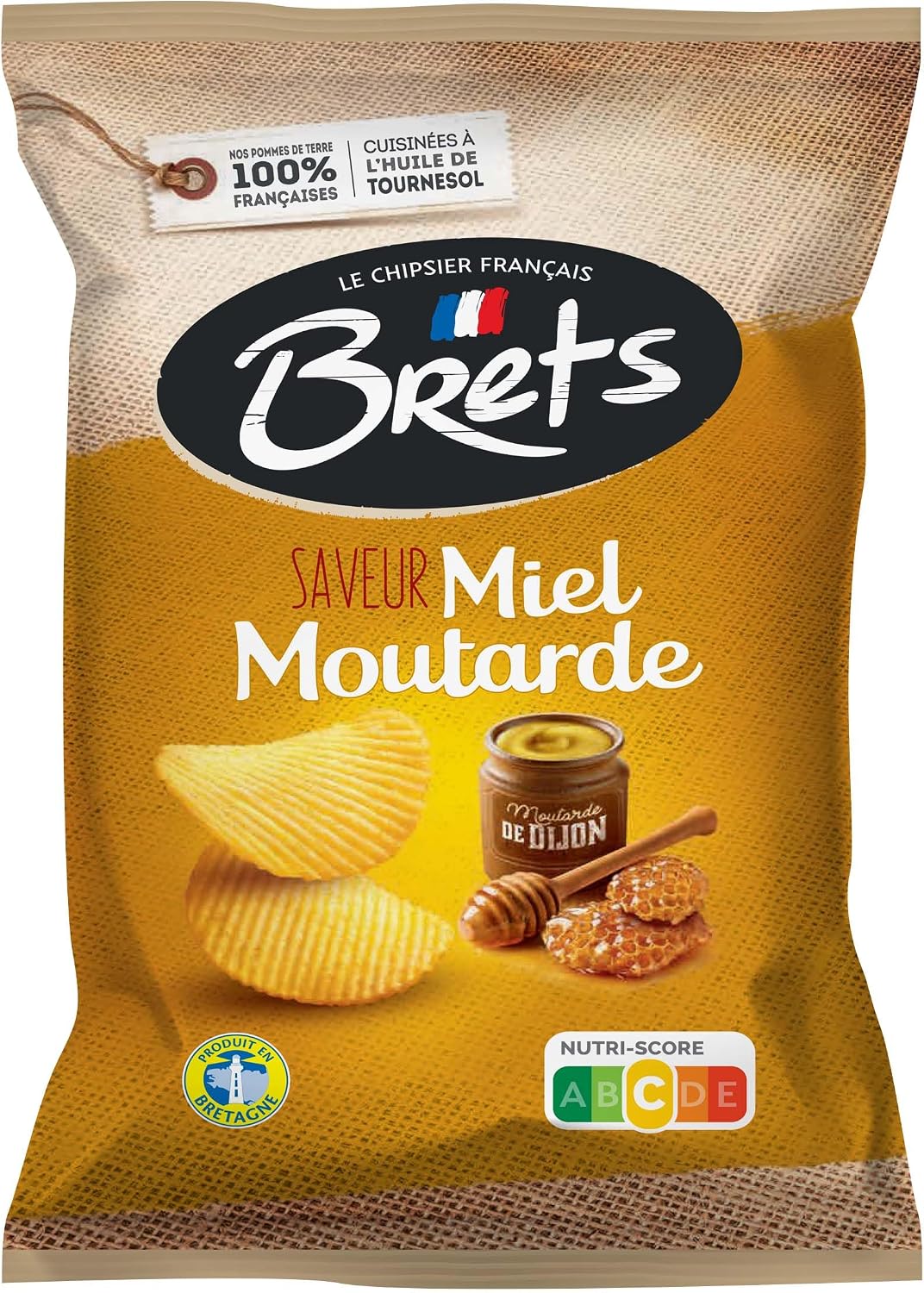 CHIPS BRETS Miel Moutarde Artisanal 125 G LOT DE 4