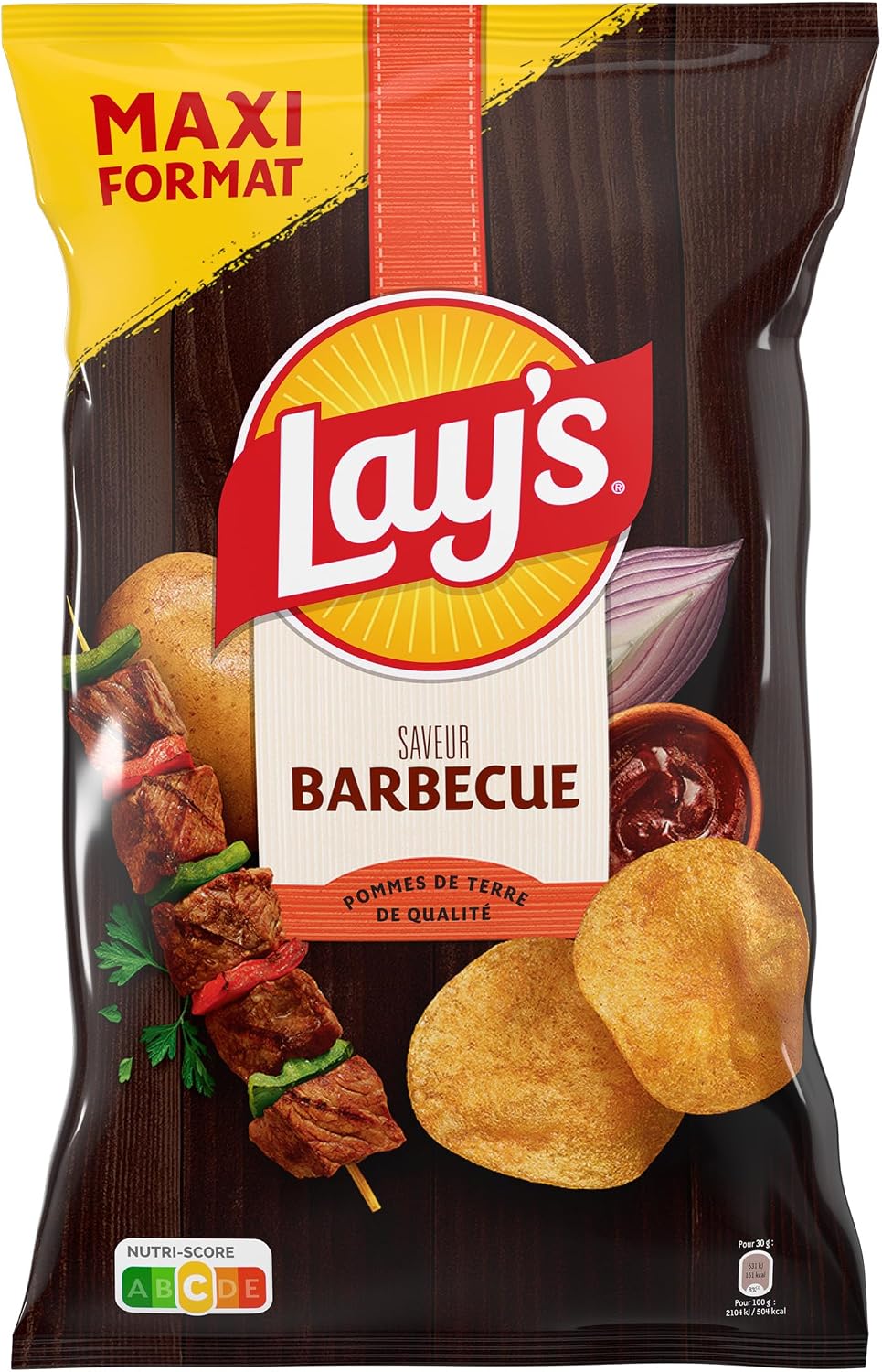 Patatas fritas LAY'S Sabor Barbacoa Maxi Formato 350g