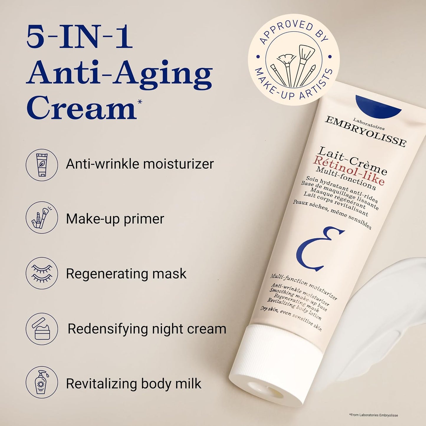 Embryolisse Lait-Crème Rétinol-Like Multi-Fonctions 75 ml