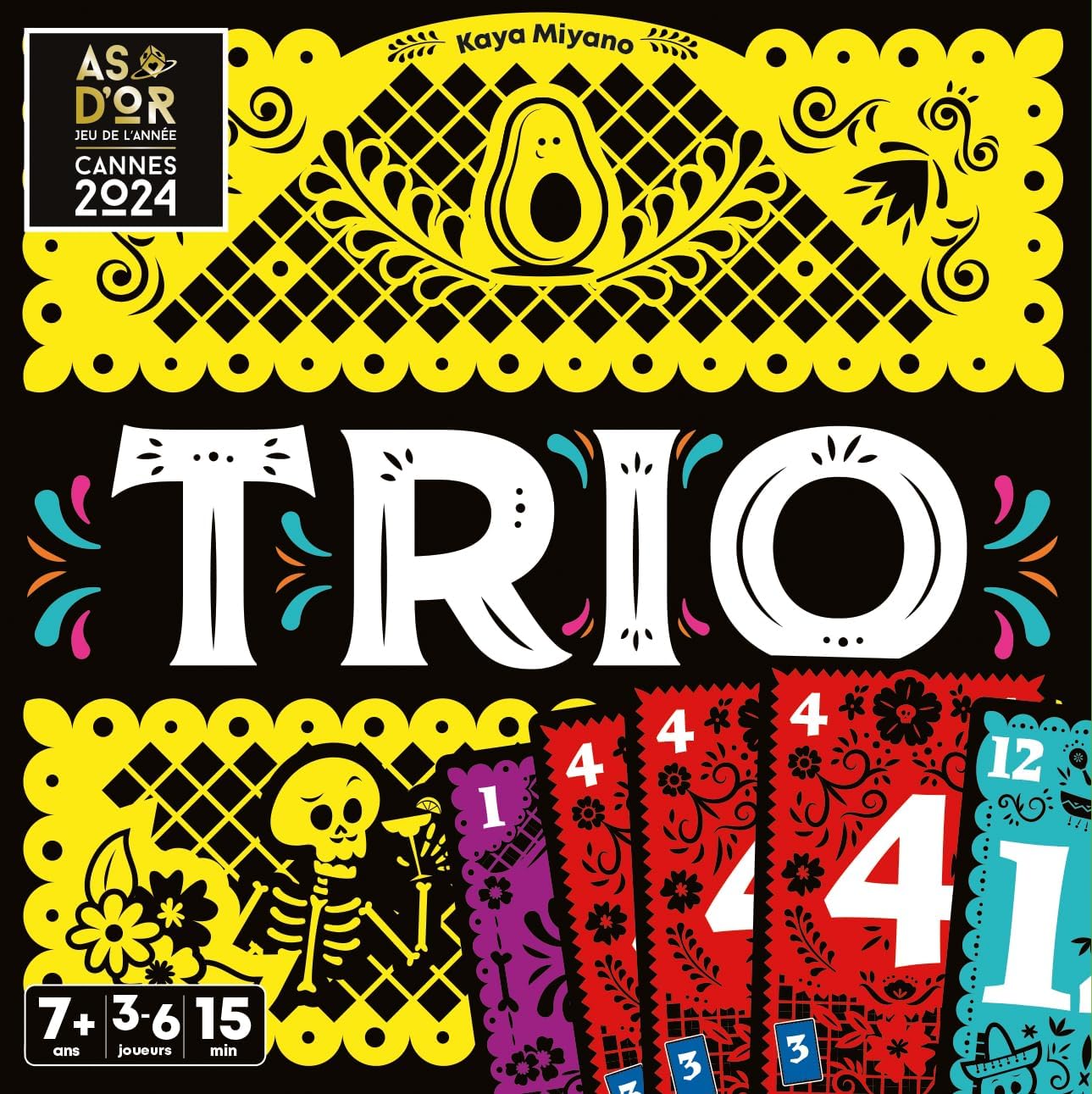 Asmodee - Trio - Jeu de Cartes Made in France - Récompensé As d'or 2024