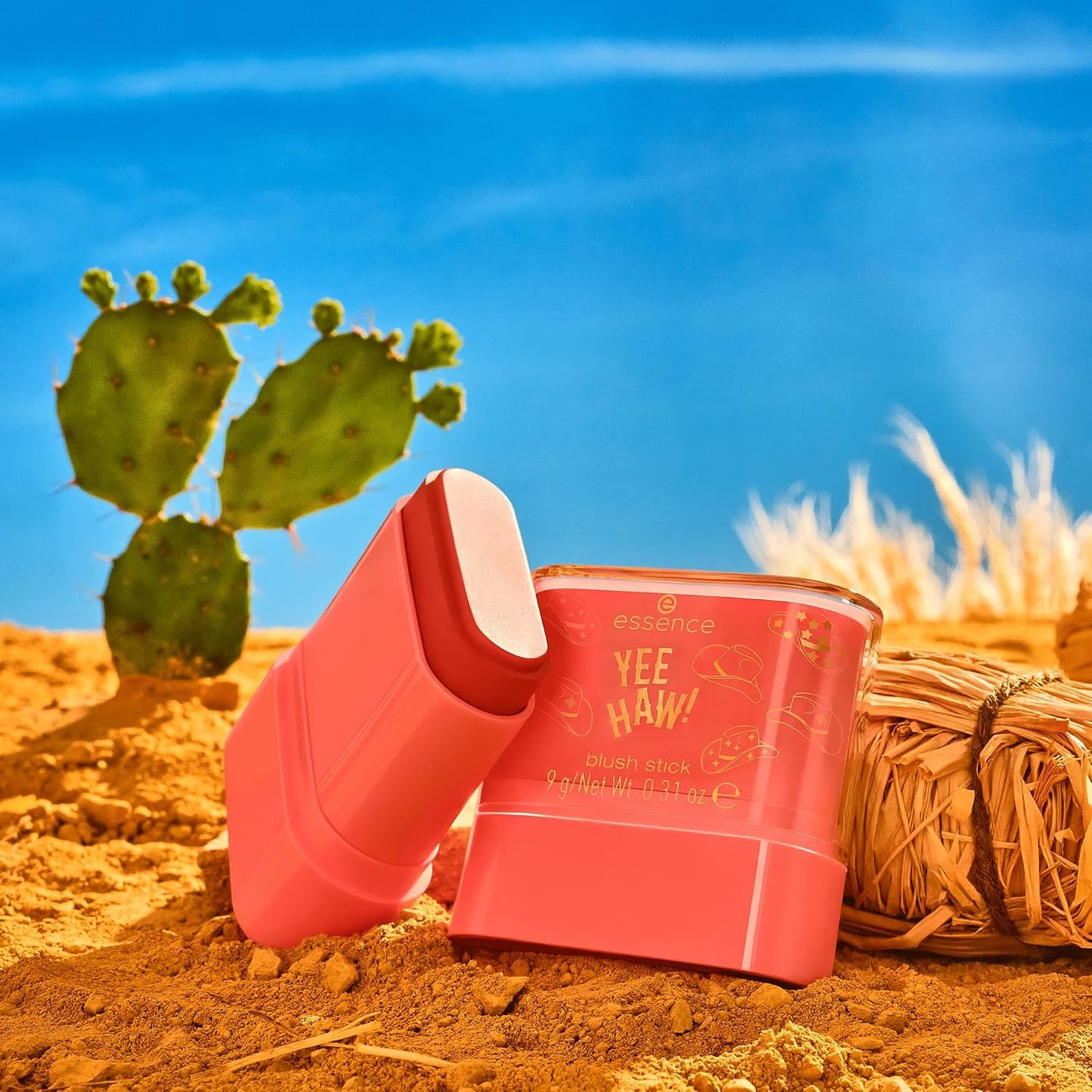 essence YEE HAW! colorete en barra, altamente pigmentado, mate (9g)