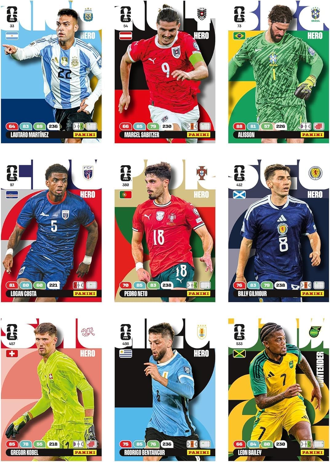 Panini Coupe du Monde DE LA FIFA 2026 Trading Cards Game Blister 7 Pochettes + 4 Cartes édition limitée