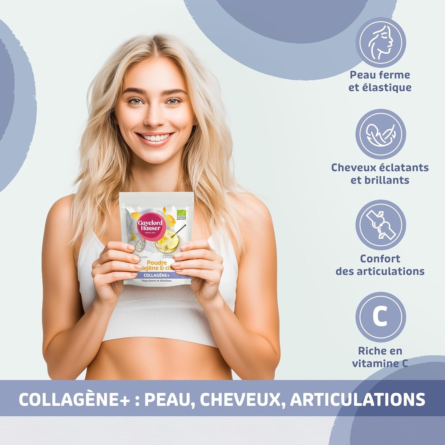 GAYELORD HAUSER - Collagène Marin Hydrolysé Citron - 150g