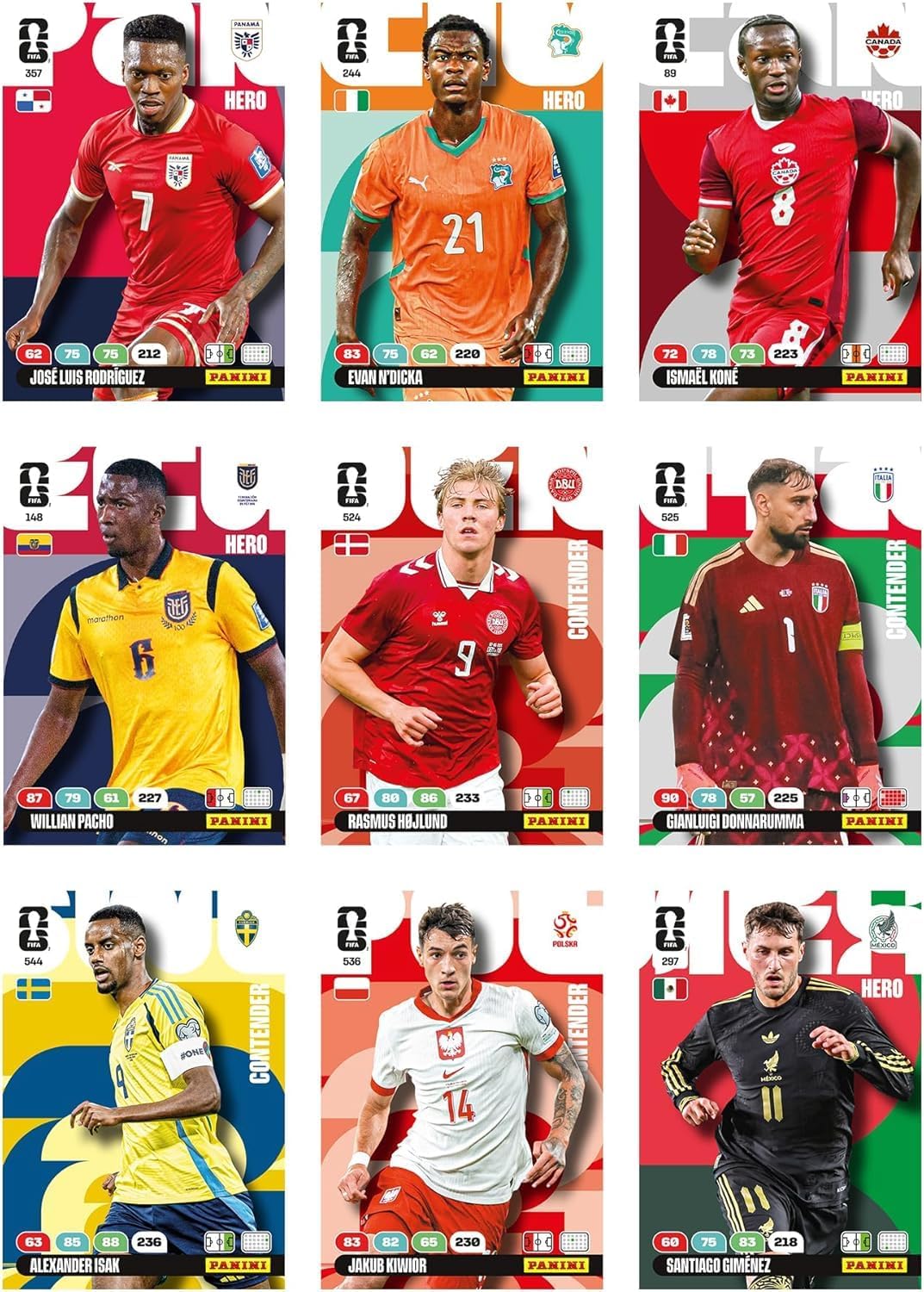 Panini Coupe du Monde DE LA FIFA 2026 Trading Cards Game Blister 7 Pochettes + 4 Cartes édition limitée