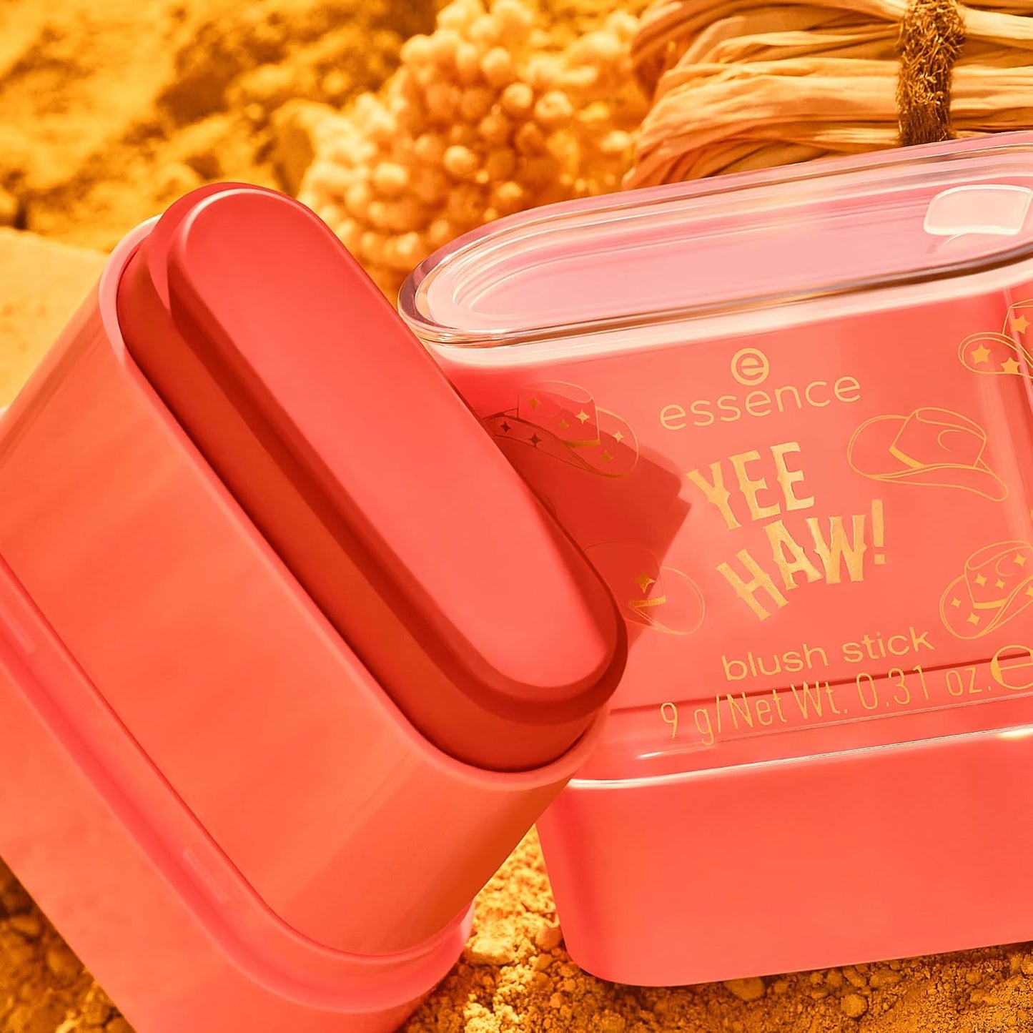 essence YEE HAW! colorete en barra, altamente pigmentado, mate (9g)