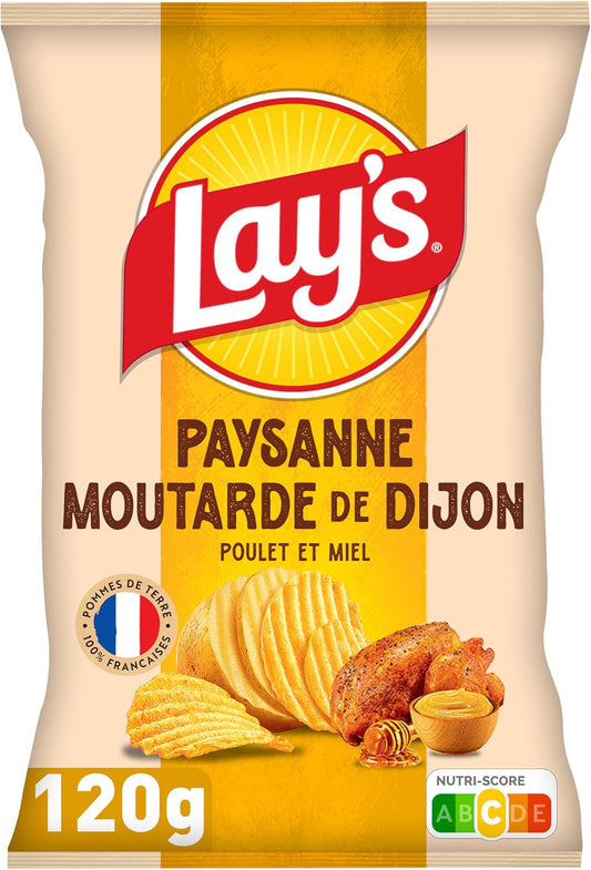 Papas fritas Lay's Campesinas Sabor Pollo Mostaza de Dijon y Miel 120g