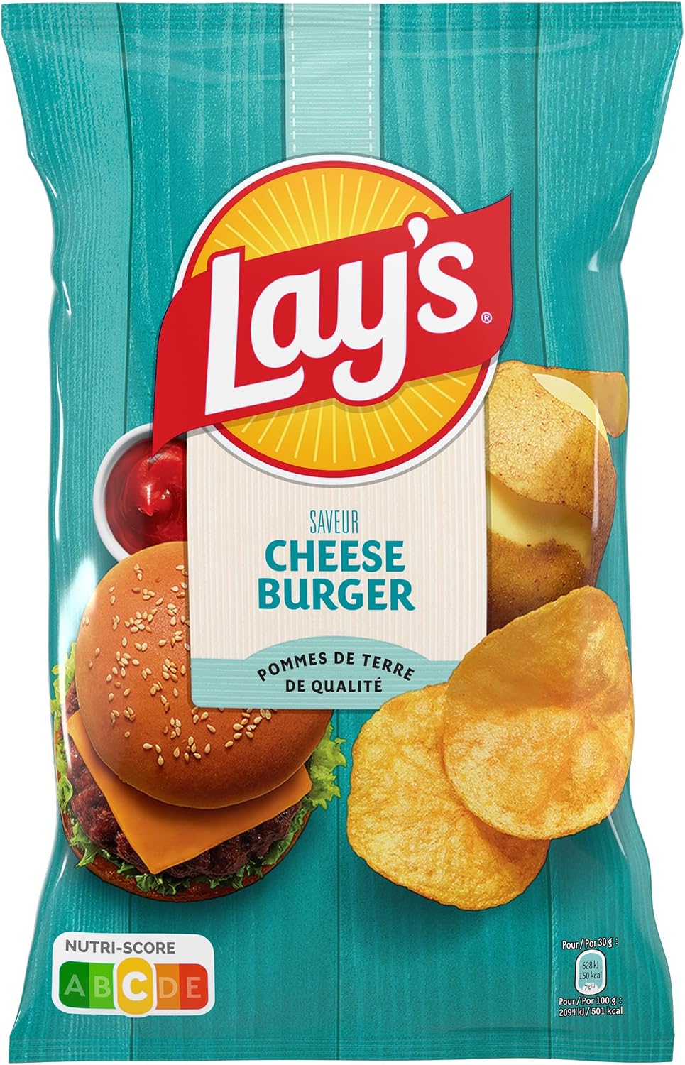 Patatas fritas LAY'S Sabor Cheeseburger 120g