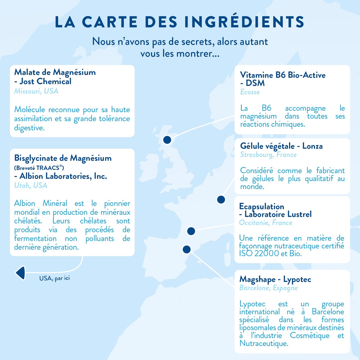 NUTRI&CO Magnésium Bisglycinate Malate & Liposome vitamine B6 | 120 Gélules