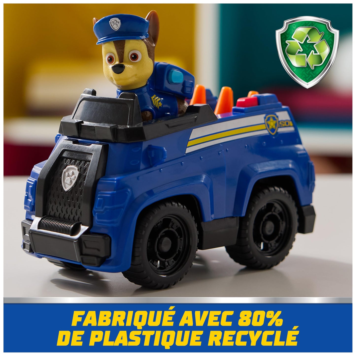 Paw Patrol - Pat Patrouille - Véhicule 15 Cm Et Figurine Liberty