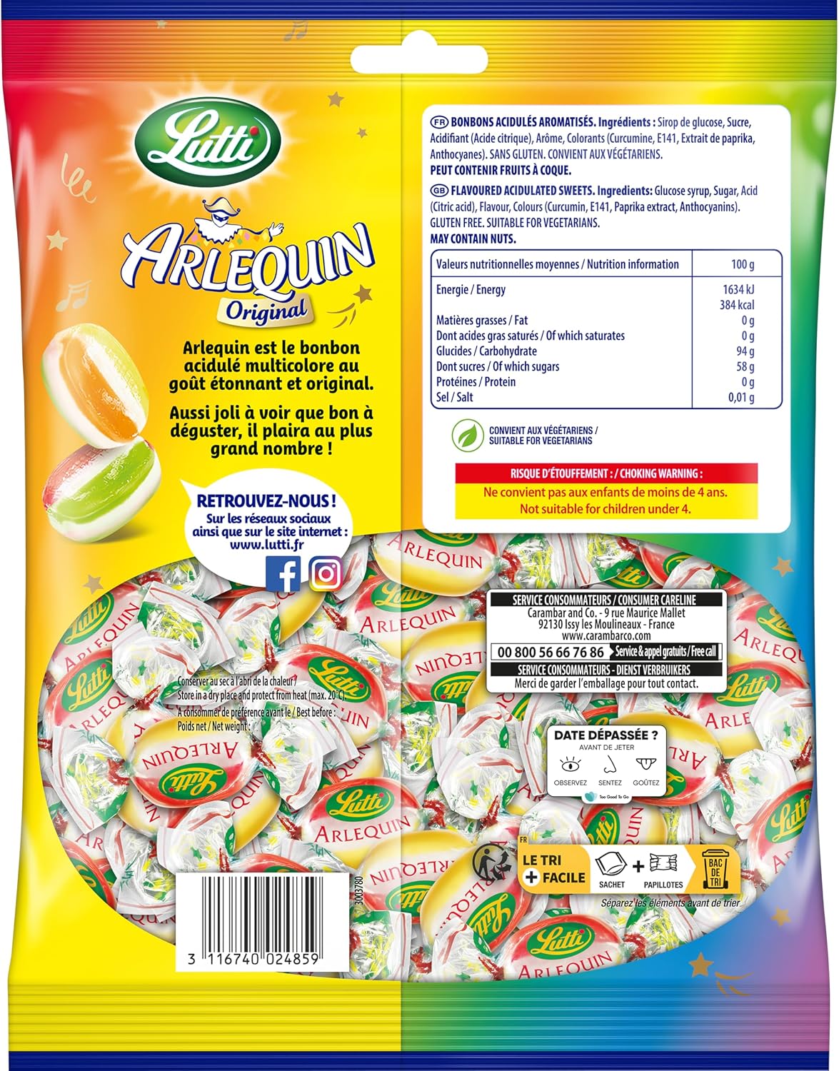 Lutti Arlequin Original 400g