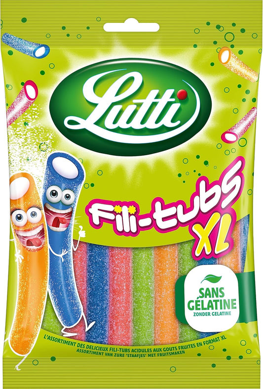 Lutti Assortiment de Bonbons Fili-Tubs XL le Paquet de 180 g