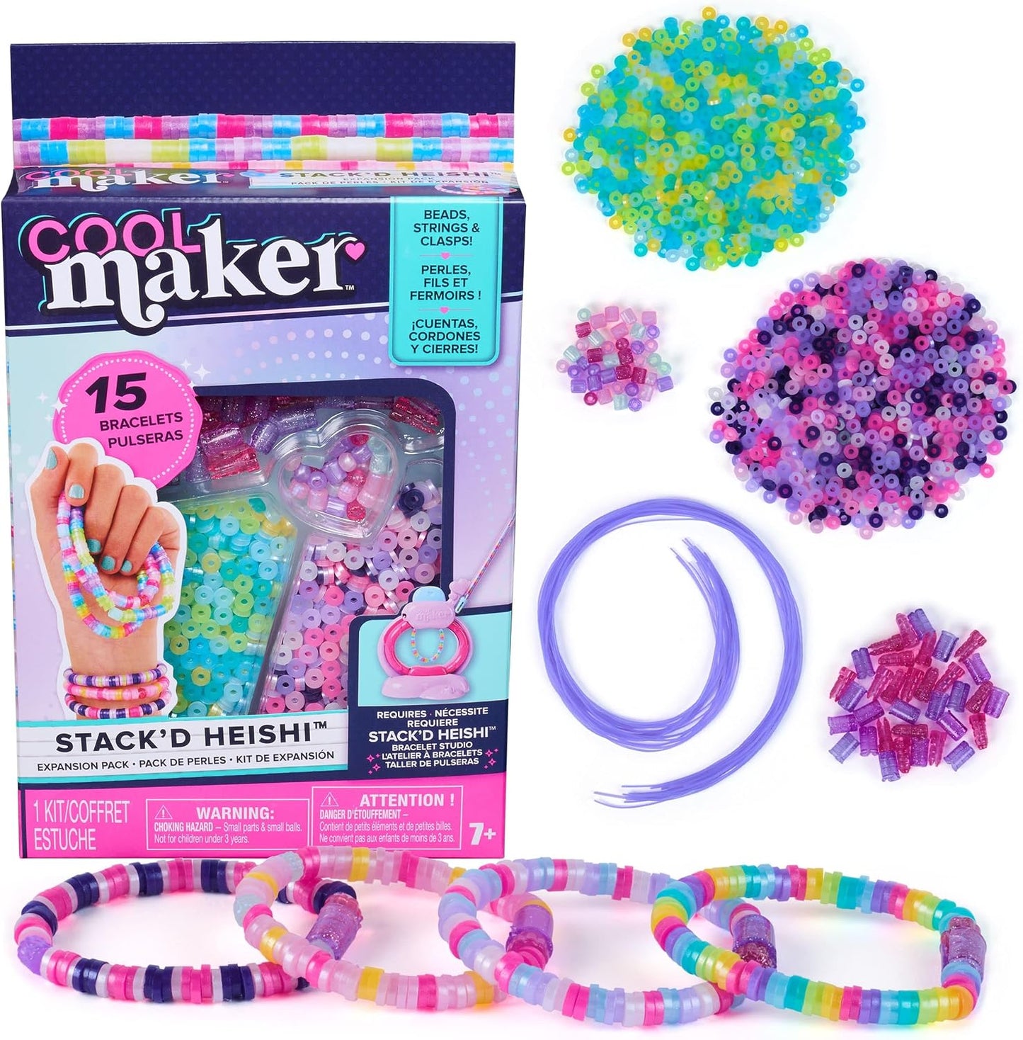 Cool MAKER - Recharges Atelier Bracelets Heishi - Activité Manuelle Enfant