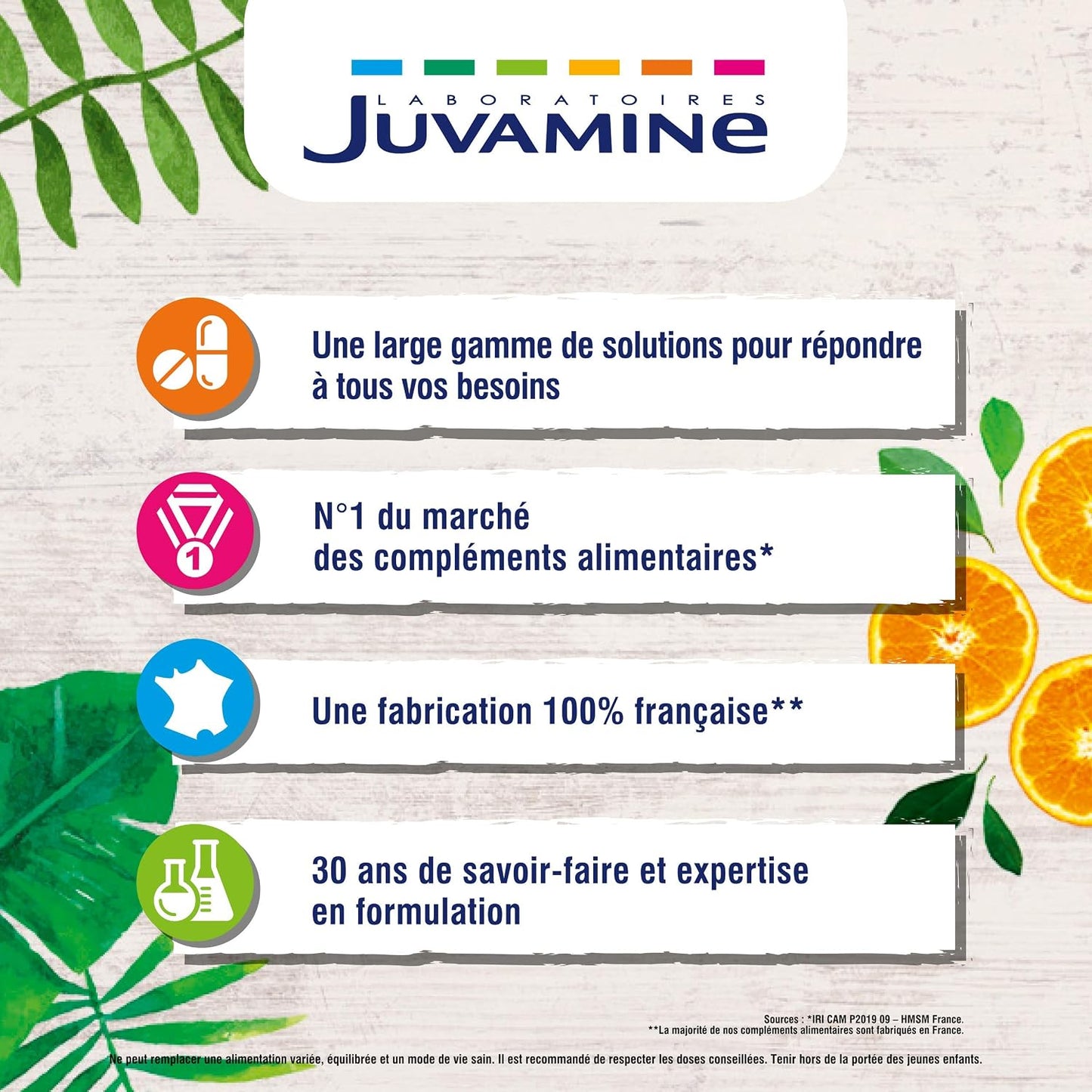JUVAMINE 21 Vitamines & Minéraux - Fatigue, Énergie & Vitalité - 30 Cpr
