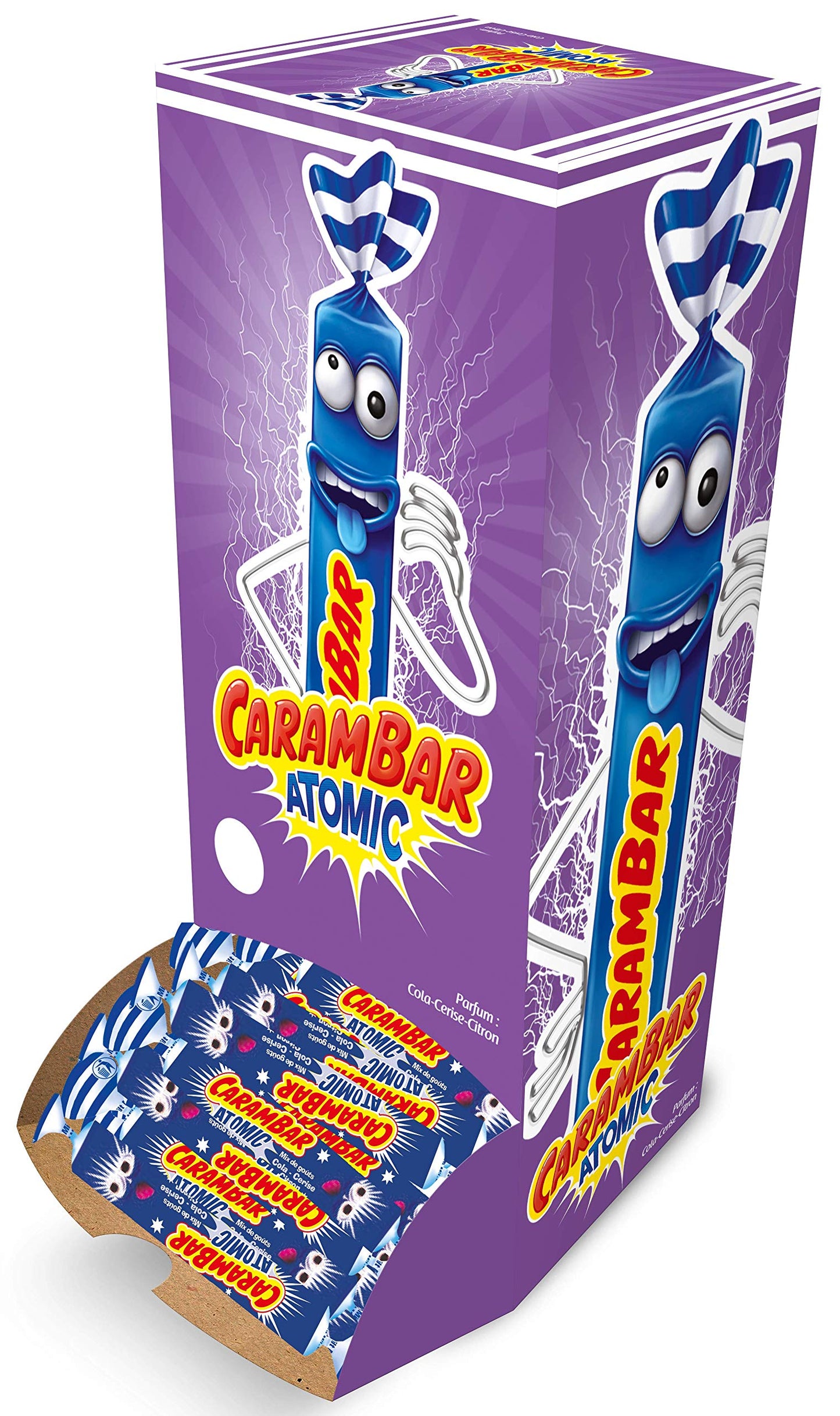 CARAMBAR Bonbons Carambar Barbe à Papa Boite 180 pièces, Rose (Lot de 1)