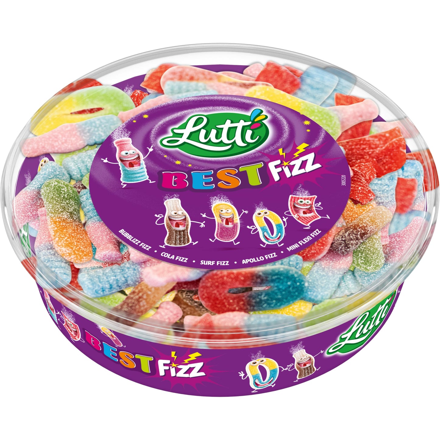 Lutti Best Fizz Bonbons Tubo 550 g (Lot de 2)