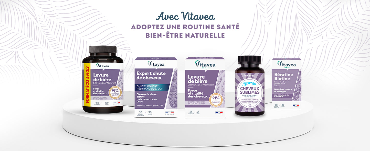 Vitavea Bien-être - Queratina Biotina - Cabello Uñas - Tratamiento 30 días