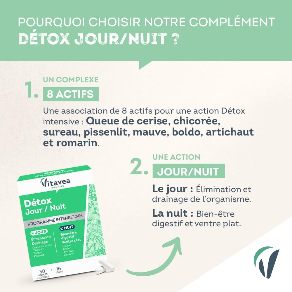 Vitavea Bien-être - Détox Jour/Nuit Programme Intensif - 15 jours