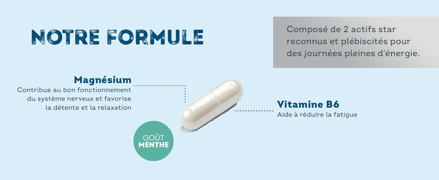 Vitavea Bien-être - Magnésium 300mg Vitamine B6 - Fatigue - Cure 45 jours