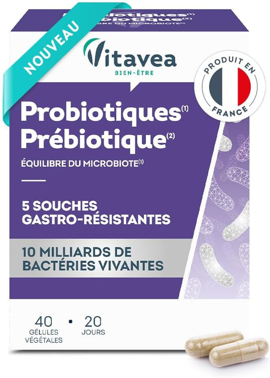 Vitavea Bien-être - Probiotiques & Prébiotique - 20 jours