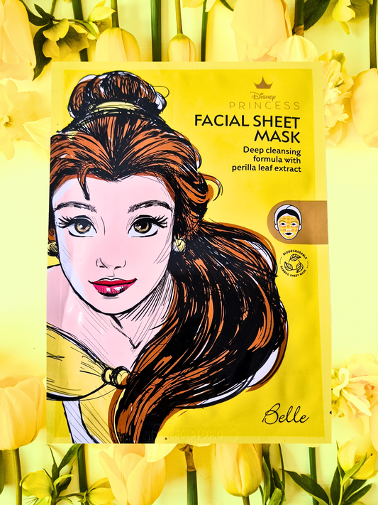 Masque visage Disney Princess en tissu au Perilla - Belle - Mes Petits Moments