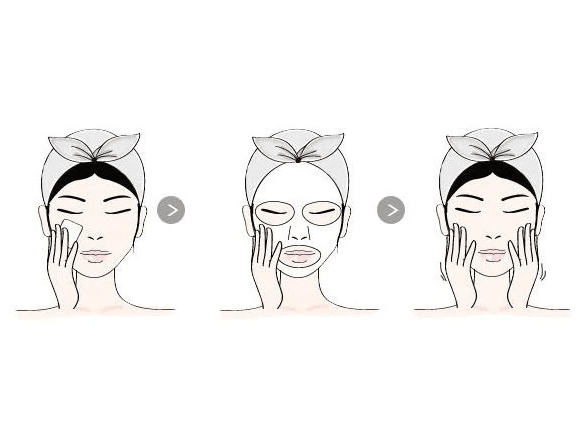 Lot de 4 masques en tissu - Peaux à imperfections (Régulateur de sébum - Nettoie en profondeur)