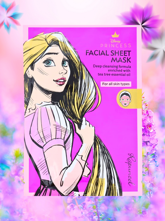 Masque visage Disney Princess en tissu au Tea Tree - Raiponce - Mes Petits Moments