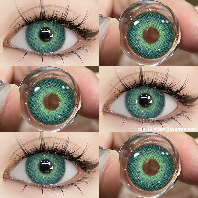 Lentilles de Contact Colorées Marron, Gris, Vert Bleu Effet Naturel 1 an PATAYA - SERBIE - RIAYDH