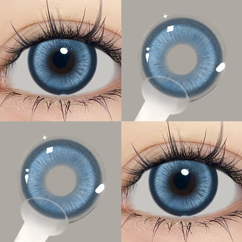 Lentilles de Contact Bleues Naturelles – Effet Réaliste, Confort 1 An | Lentilles Couleur Yeux