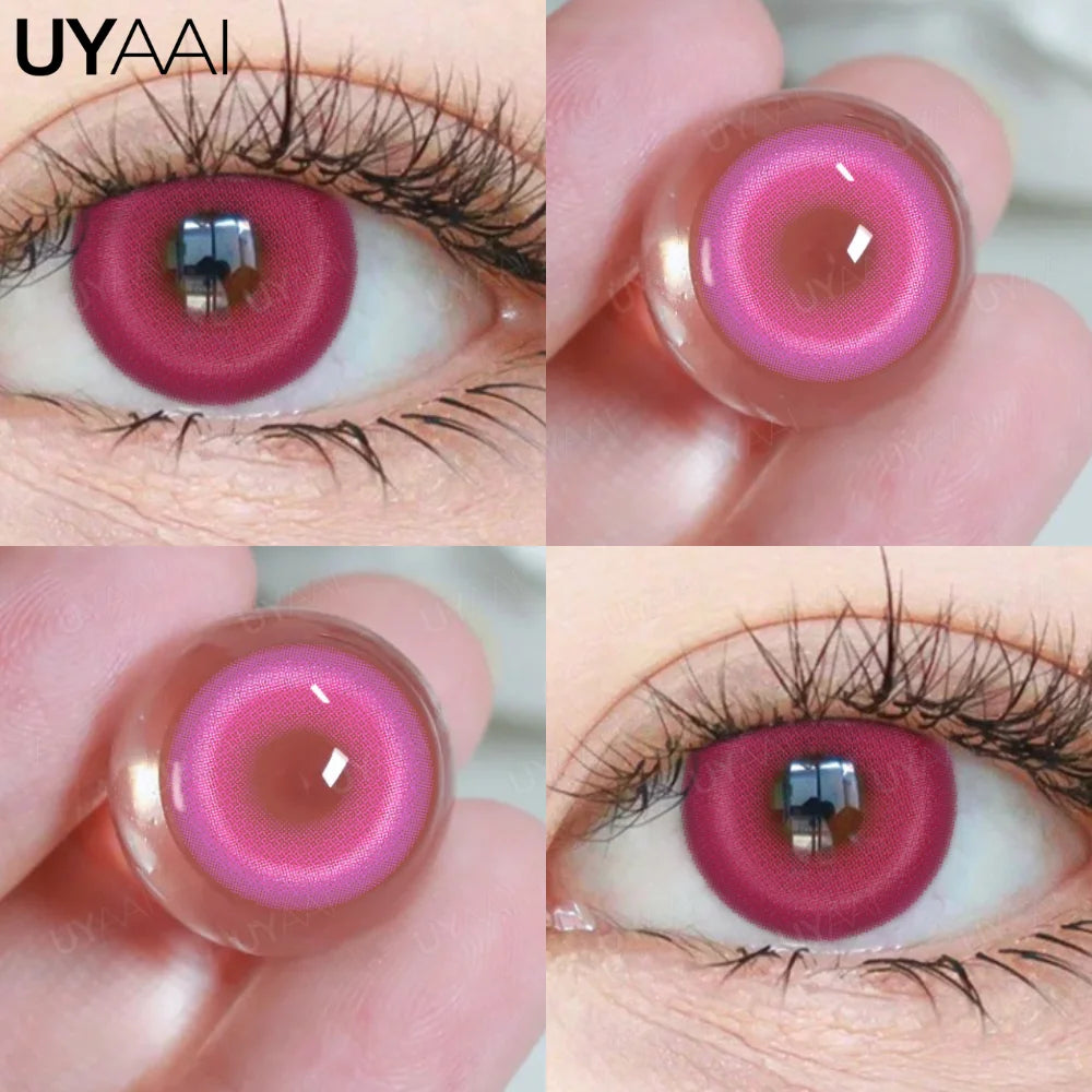 Lentilles de Contact Fantaisie & Cosplay – Effets Spéciaux (Cœur, Rouge, Anime, Halloween)