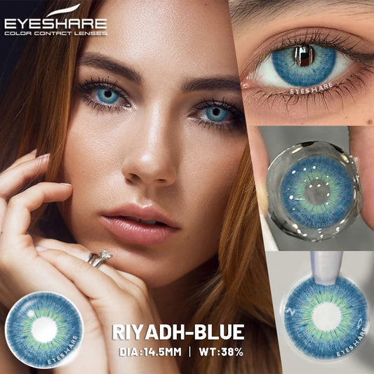 Lentilles de Contact Colorées Marron, Gris, Vert Bleu Effet Naturel 1 an PATAYA - SERBIE - RIAYDH
