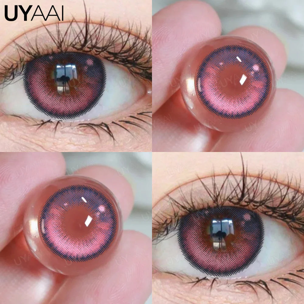 Lentilles de Contact Fantaisie & Cosplay – Effets Spéciaux (Cœur, Rouge, Anime, Halloween)