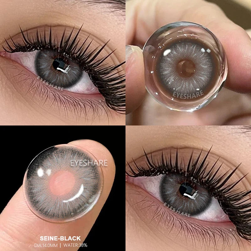 Lentilles Gris, Bleu, verte, marron Naturelles – Effet Réaliste & Regard Lumineux (1 An)