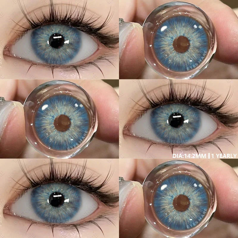 Lentilles de Contact Colorées Marron, Gris, Vert Bleu Effet Naturel 1 an PATAYA - SERBIE - RIAYDH