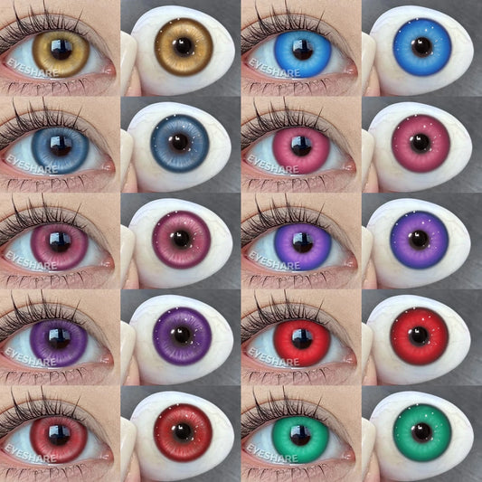 Lentilles Cosplay Anime – Effet Yeux Animés Intenses (Rouge, Sharingan, Blanc…) – 1 An