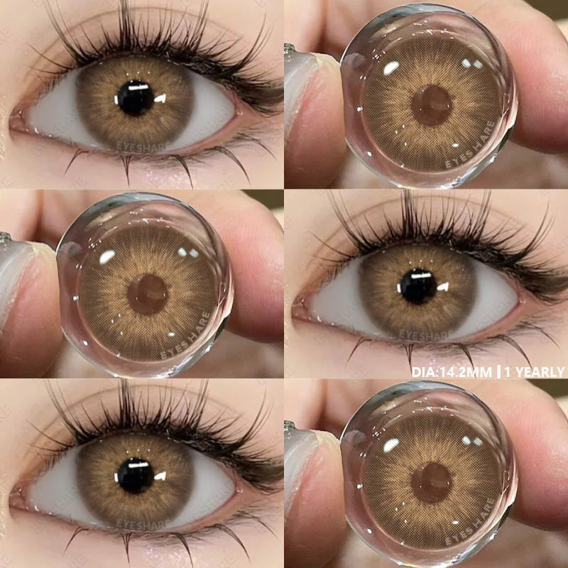 Lentilles de Contact Colorées Marron, Gris, Vert Bleu Effet Naturel 1 an PATAYA - SERBIE - RIAYDH