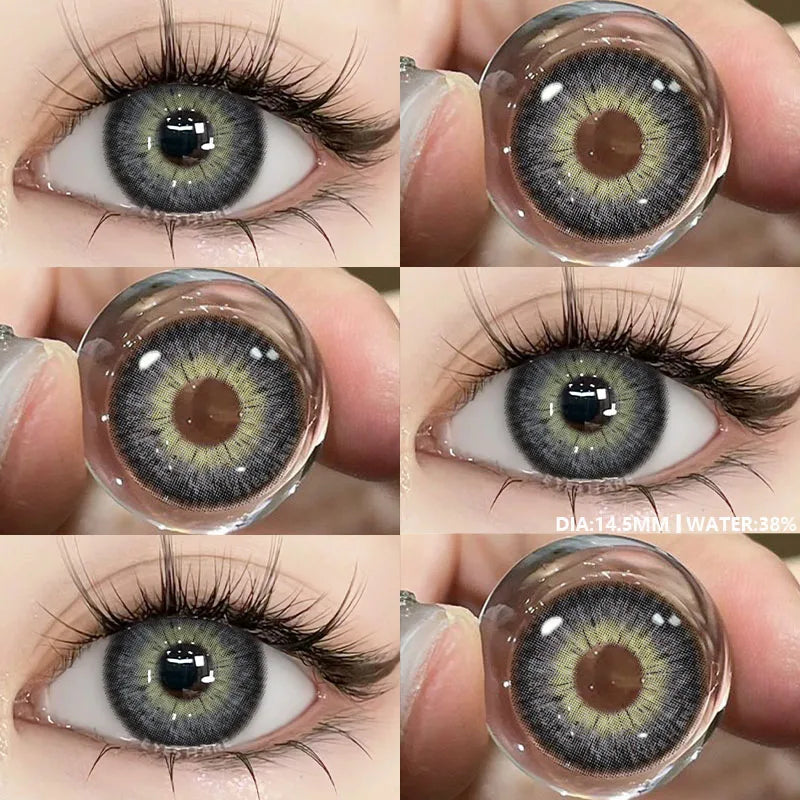 Lentilles de Contact Colorées Marron, Gris, Vert Bleu Effet Naturel 1 an PATAYA - SERBIE - RIAYDH