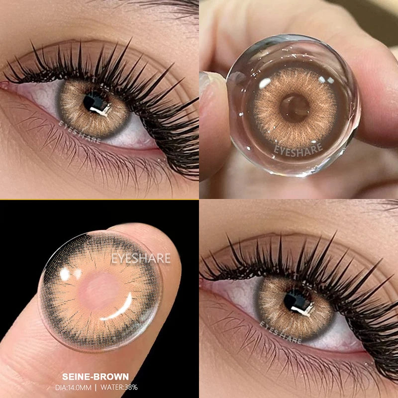 Lentilles Gris, Bleu, verte, marron Naturelles – Effet Réaliste & Regard Lumineux (1 An)