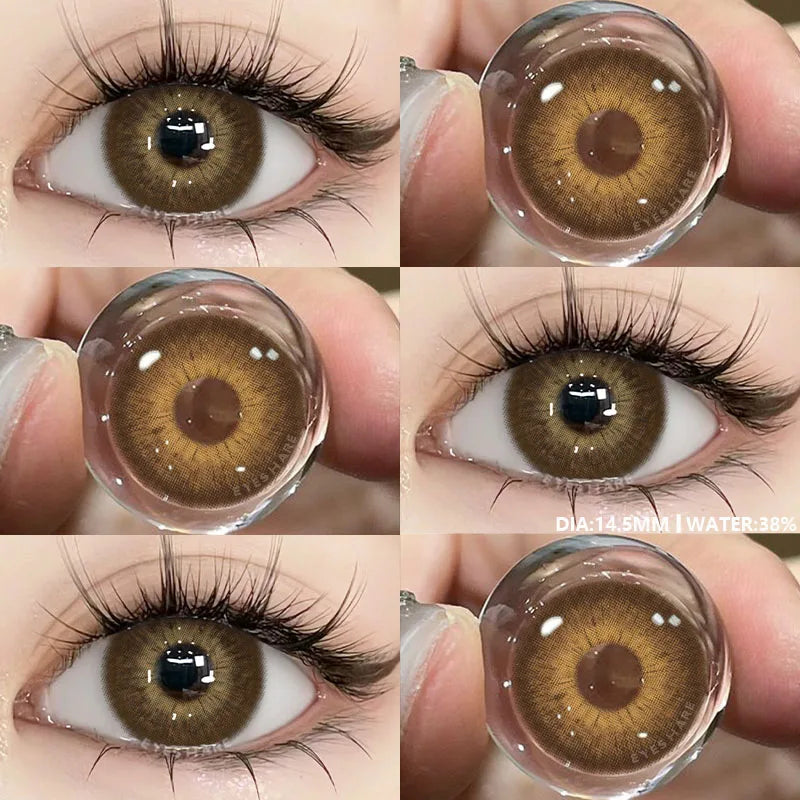 Lentilles de Contact Colorées Marron, Gris, Vert Bleu Effet Naturel 1 an PATAYA - SERBIE - RIAYDH