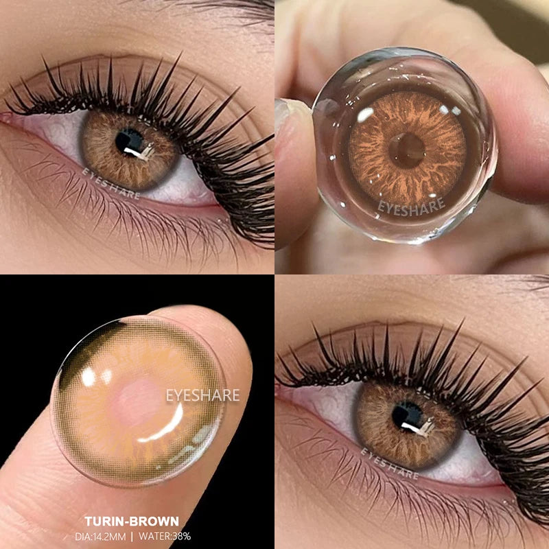 Lentilles Gris, Bleu, verte, marron Naturelles – Effet Réaliste & Regard Lumineux (1 An)