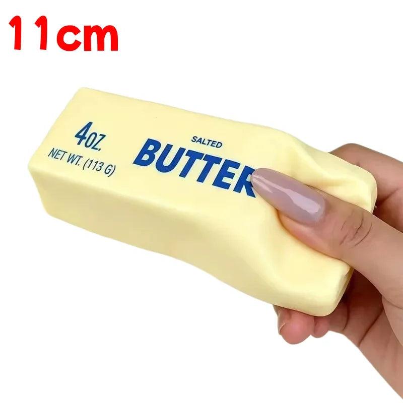 🧈 Jouet Anti-Stress Squishy Bâton de Beurre Remontée Lente & Texture Douce