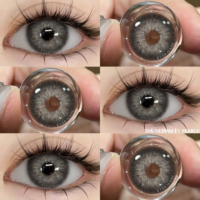 Lentilles de Contact Colorées Marron, Gris, Vert Bleu Effet Naturel 1 an PATAYA - SERBIE - RIAYDH