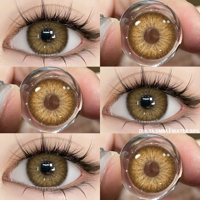 Lentilles de Contact Colorées Marron, Gris, Vert Bleu Effet Naturel 1 an PATAYA - SERBIE - RIAYDH