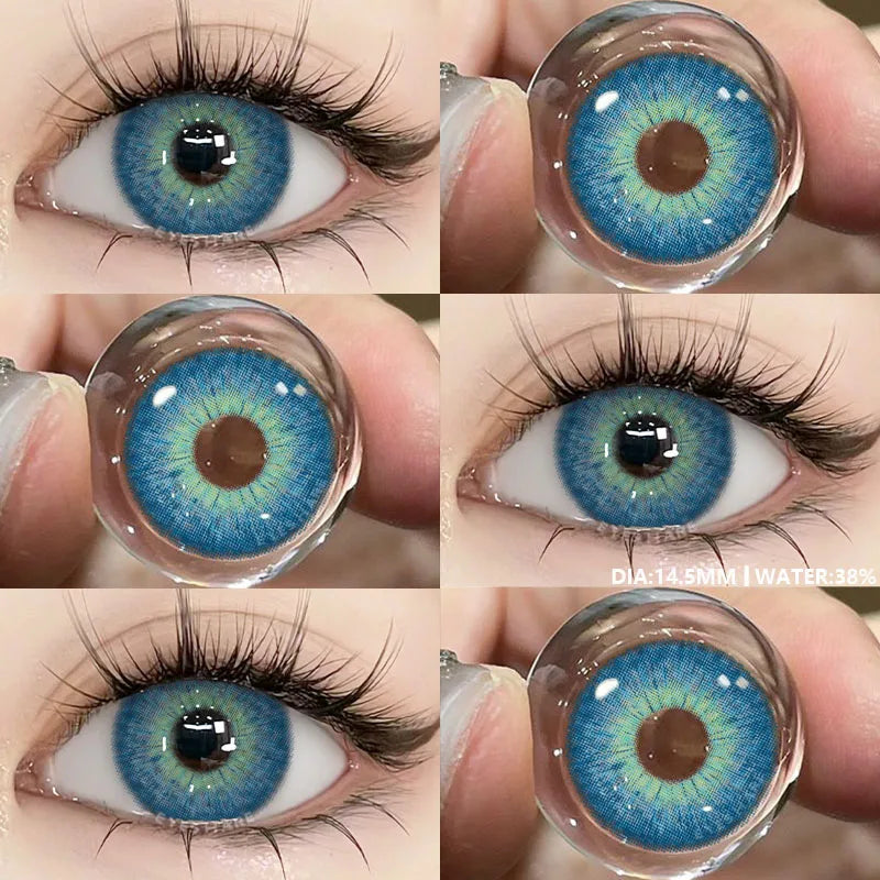 Lentilles de Contact Colorées Marron, Gris, Vert Bleu Effet Naturel 1 an PATAYA - SERBIE - RIAYDH