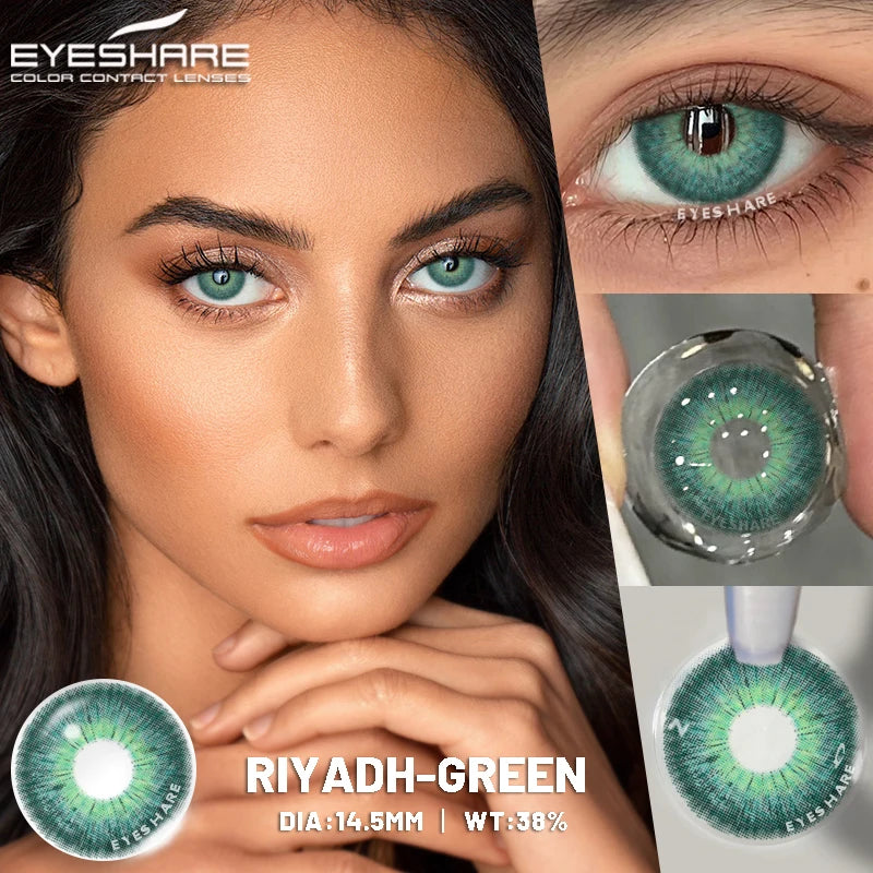 Lentilles de Contact Colorées Marron, Gris, Vert Bleu Effet Naturel 1 an PATAYA - SERBIE - RIAYDH