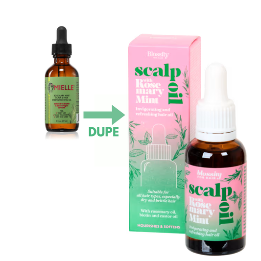 Huile de pousse capillaire pour les cheveux Romarin & Menthe, perte et densité