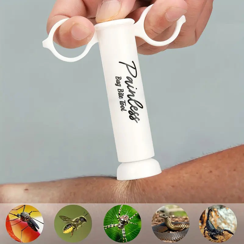 Extractor de veneno al vacío Herramienta de succión para picaduras y mordeduras Kit de emergencia