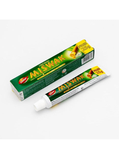 Dabur Miswak– Dentifrice Blanchissant Naturel 50gr + 25gr GRATUIT Émail Renforcé
