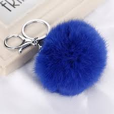 Llavero Joyería Bolso Pompón Suave Piel Mujer Moda Idea Regalo Coche Chica
